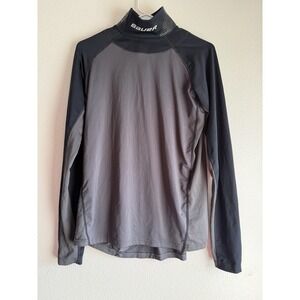 Bauer Hockey Fit Kevlar Neck Long Sleeve Black Performance Shirt Mens Small